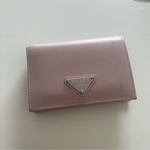 Pink prada wallet
